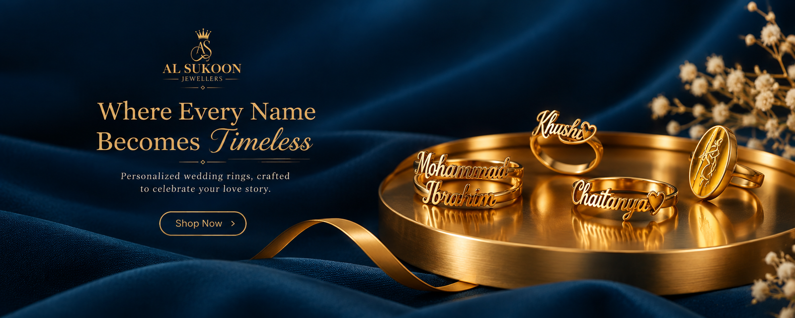 Timeless Gold Names on Blue Velvet (1)